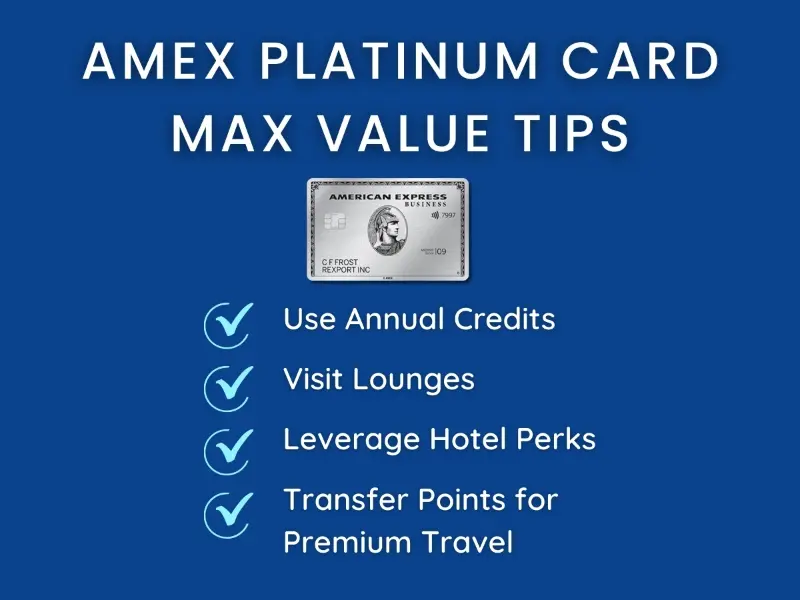 American express platinum card Canada maximum value tips checklist