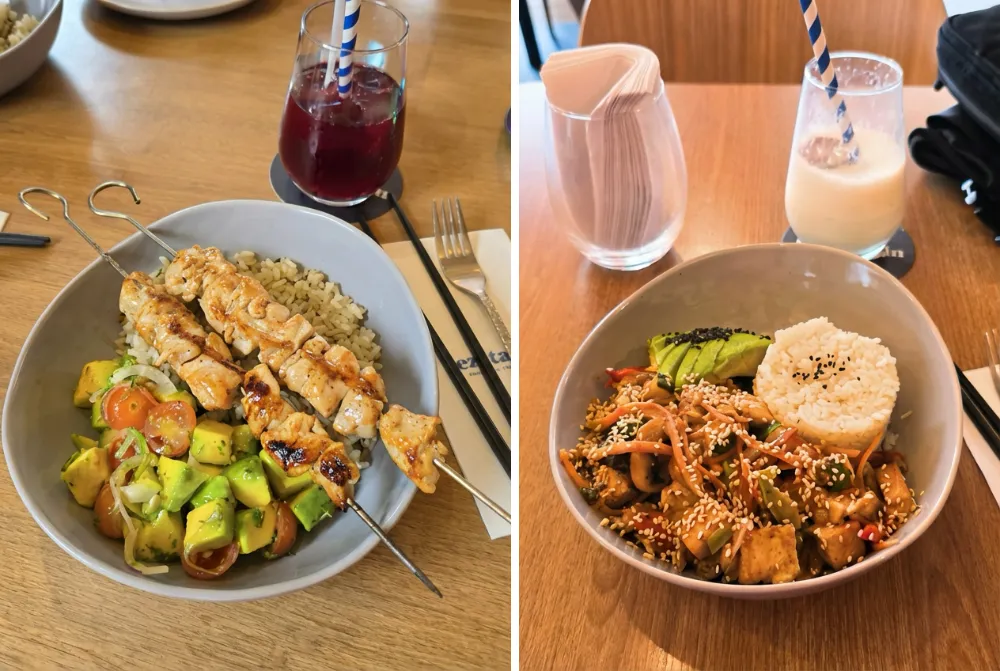 Two meals at a Cartagena restaurant that cost about the same as dining in Canada, where Amex dining points could have helped offset the expense.
