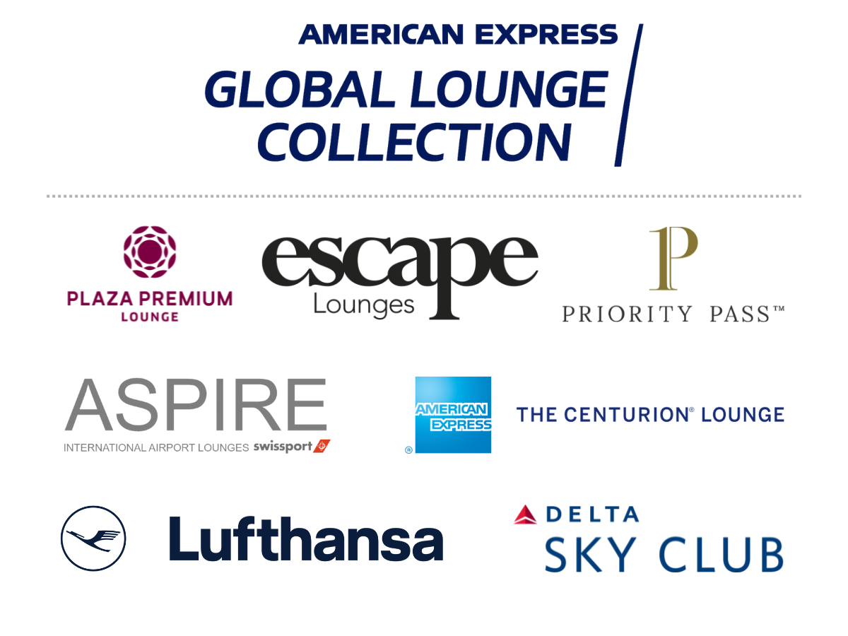 Airport lounge networks included with the American Express Platinum Card.