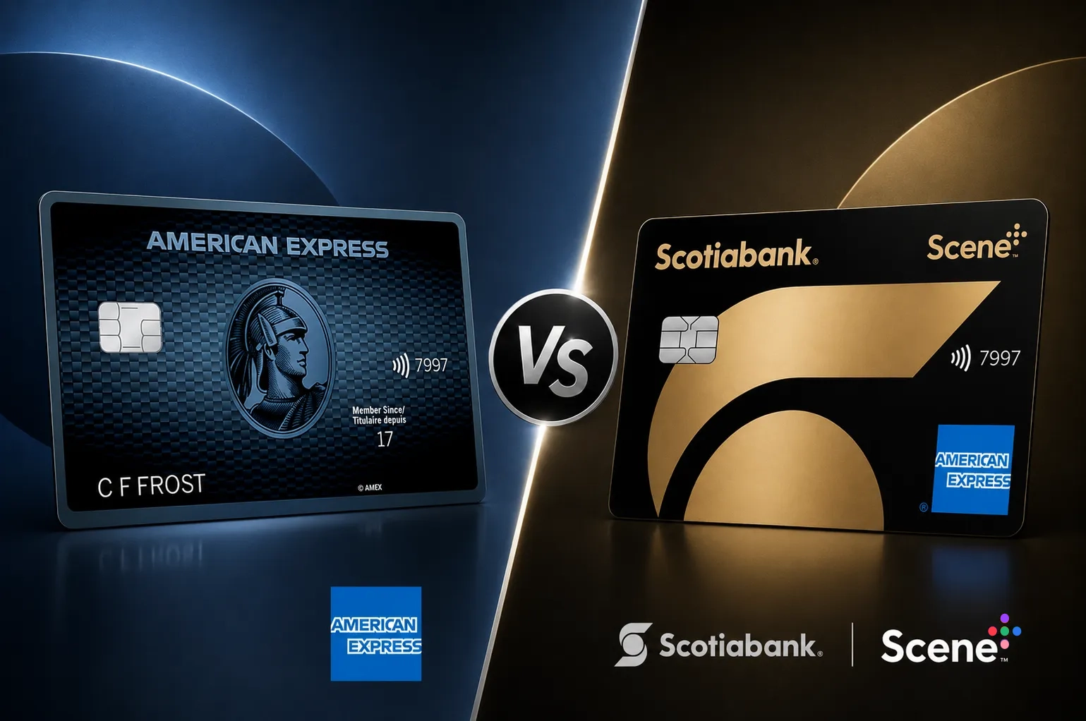 Compare Scotiabank Amex Gold vs Amex Cobalt in Canada